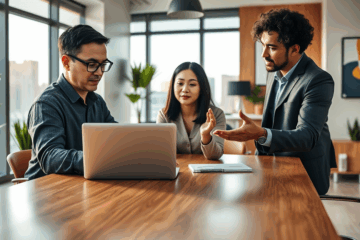 Illustration d'un utilisateur vérifiant le solde de son compte bancaire en ligne.