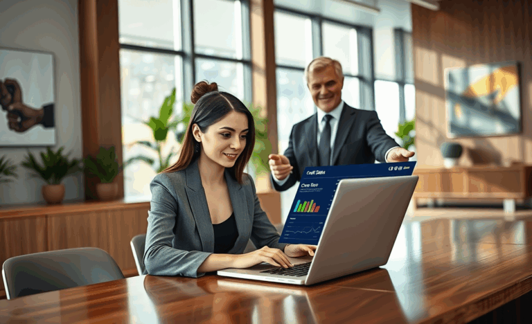 Image illustrant la vérification de l'état du crédit sur un site bancaire.