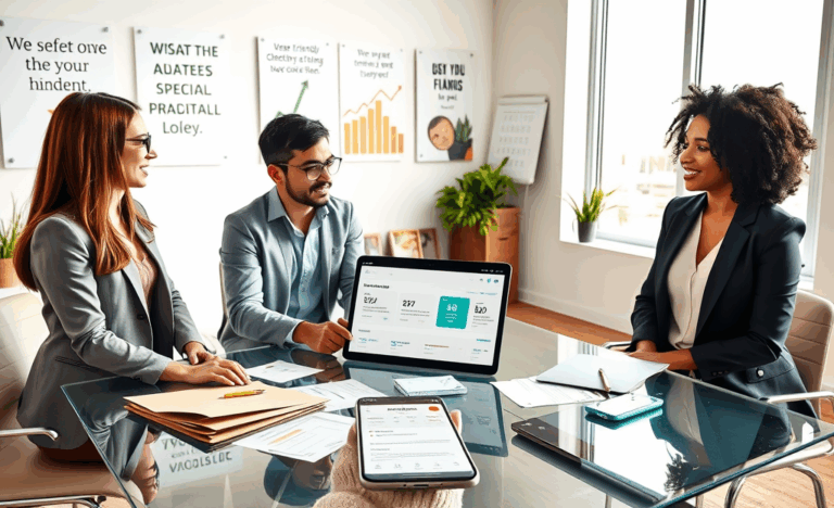 Illustration du fonctionnement du crédit de Mogo avec un guide sur les prêts et la gestion financière.