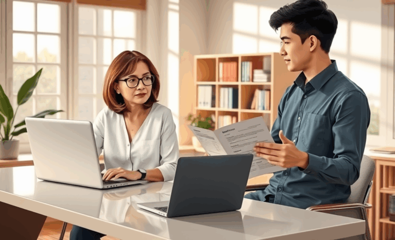 Image illustrant le fonctionnement du crédit Easyfinancial avec des éléments financiers.